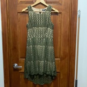 Lace hi lo dress